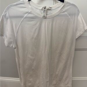 Athleta White Short Sleeve Tee